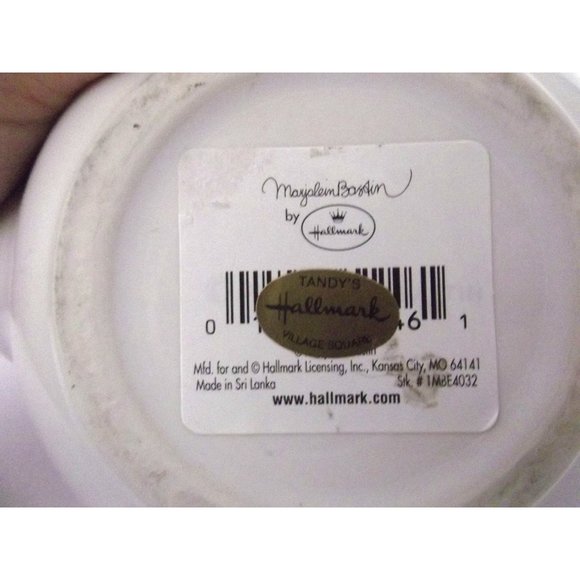 Vtg. 90's Marjolen Bastin Hallmark Teapot Gardening Pot Lid Bird Feeder, Butterf - Picture 3 of 3